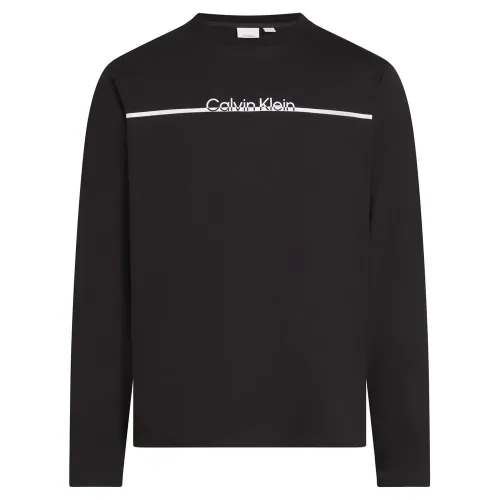 캘빈클라인 Split Line Logo 긴팔 티셔츠 141475996