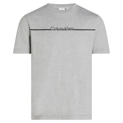 캘빈클라인 Split Line Logo 반팔 티셔츠 141475999