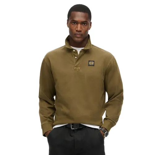 슈퍼드라이 Contrast Stitch 긴 소매 폴로 141483665