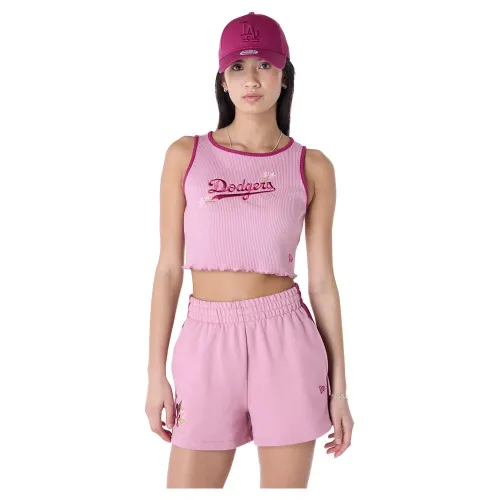 뉴에라 MLB Floral Rib LA 다져스 나시 티셔츠 141491050