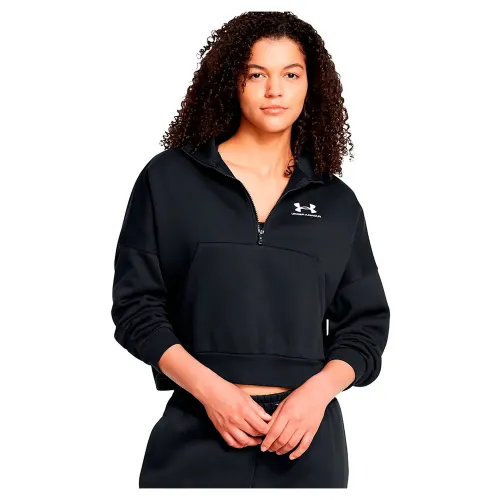 언더아머 Icon 플리스 오버핏 하프 지퍼 스웨터 141496518