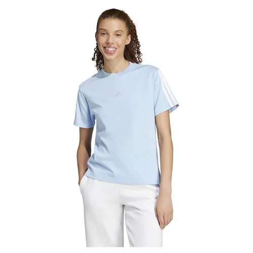 아디다스 에센셜 3 Stripes Cotton 반팔 티셔츠 141515967