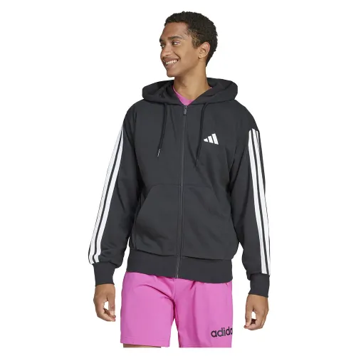 아디다스 에센셜 3 Stripes French Terry 풀지퍼 스웨터 141541427