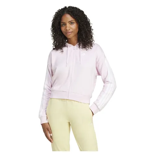 아디다스 에센셜 3 Stripes French Terry 풀지퍼 스웨터 141541430