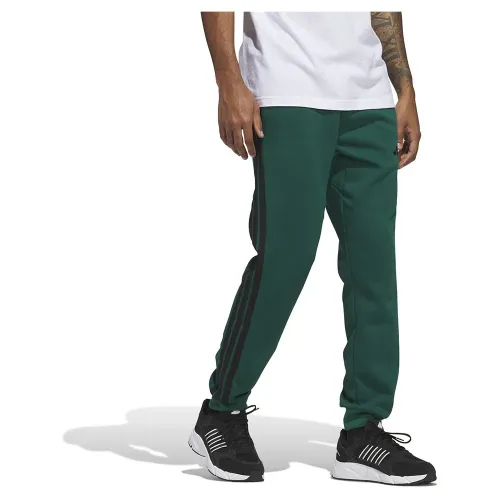 아디다스 에센셜 3 Stripes 플리스 조거팬츠 141566219