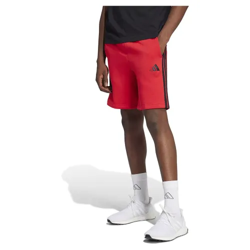 아디다스 에센셜 3 Stripes 플리스 반바지 141566257