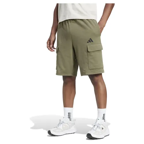 아디다스 에센셜 Feel Cozy French Terry 카고 반바지 141566335