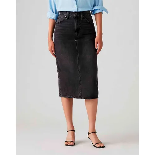 리바이스 Hr Back Slit 데님 스커트 141590413