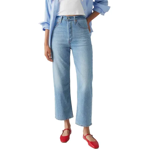 리바이스 Ribcage Straight Ankle Med 청바지 141590655