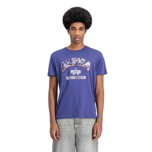 알파 인더스트리 College Camo 반팔 티셔츠 141599810