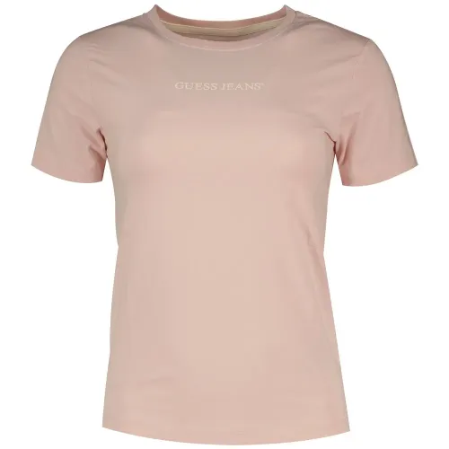 게스 Gj Cn Slim Logo Print 반팔 티셔츠 141631534