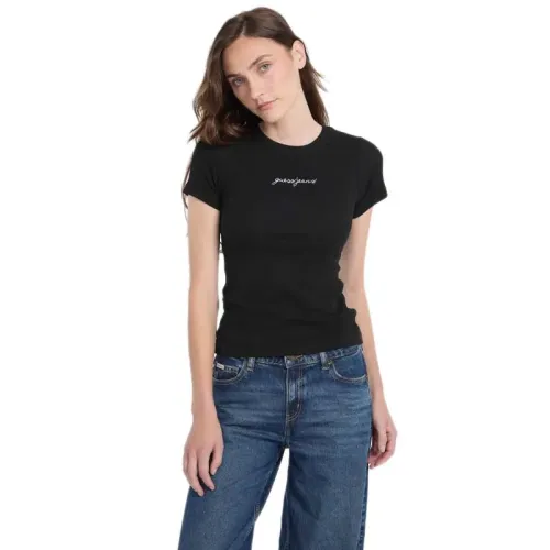 게스 Gj Sl Cn Embro Slim Rib 반팔 티셔츠 141631561