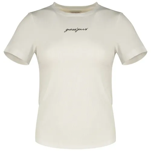 게스 Gj Sl Cn Embro Slim Rib 반팔 티셔츠 141631563