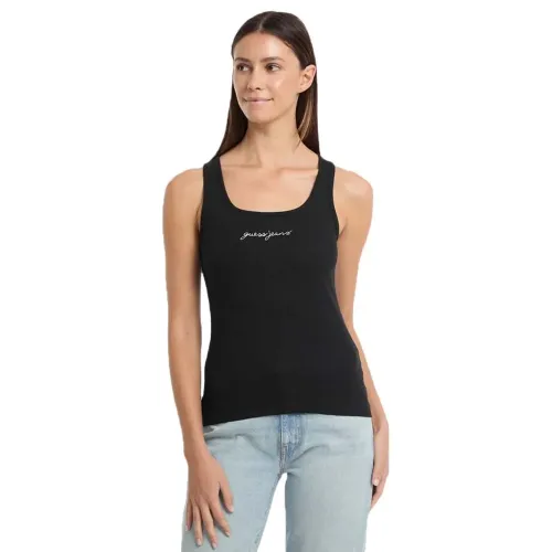 게스 Gj Slim Rib Embro 나시 티셔츠 141631571