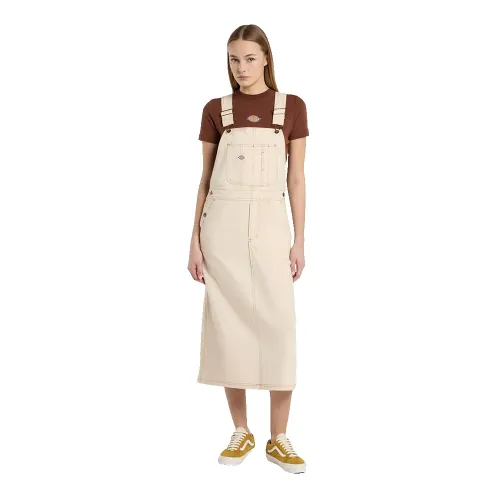 디키즈 Bib Overall 소매 없는 롱 원피스 141657217