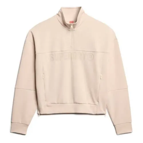 슈퍼드라이 Active Tech Logo Relaxed 하프 지퍼 스웨터 141662898