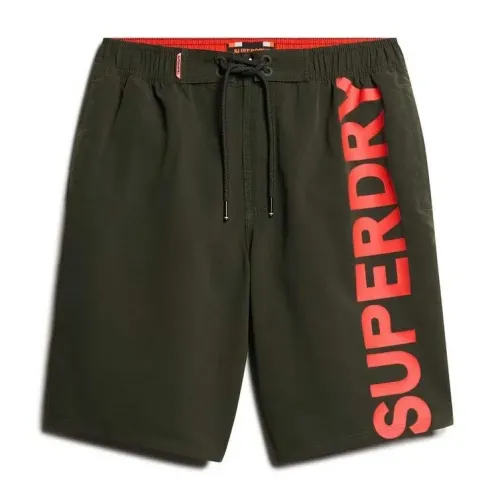 슈퍼드라이 Classic 19in Logo 수영 반바지 141663012