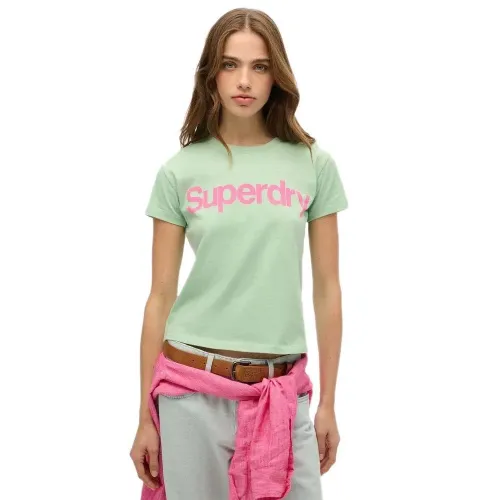 슈퍼드라이 Core Logo City Fitted 반팔 티셔츠 141663089