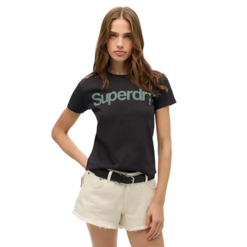 슈퍼드라이 Core Logo City Fitted 반팔 티셔츠 141663091