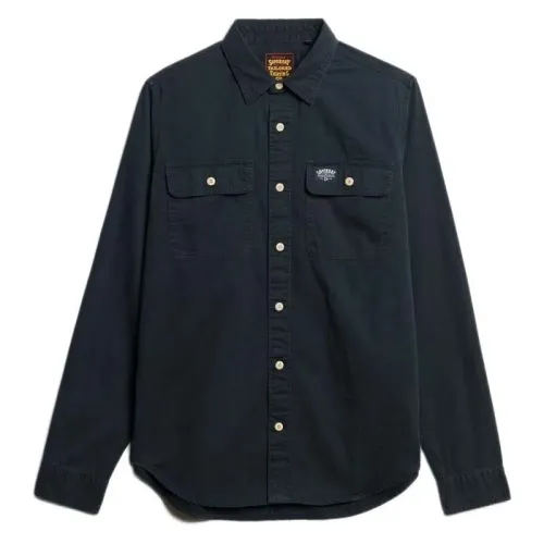 슈퍼드라이 Cotton Workwear 긴팔 셔츠 141663129
