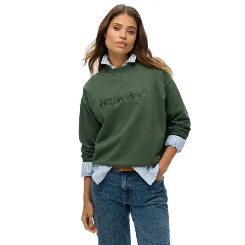 슈퍼드라이 Emb Core Logo Loose 스웨터 141663153