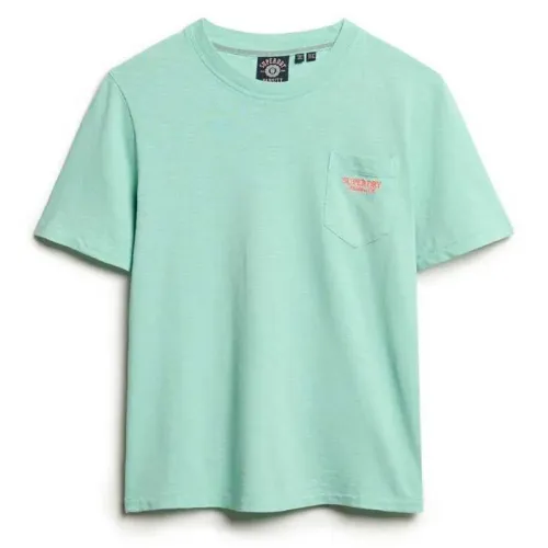 슈퍼드라이 에센셜 Logo Gd Pocket 반팔 티셔츠 141663190