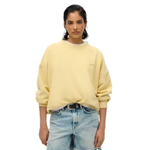 슈퍼드라이 에센셜 Logo 오버핏 스웨터 141663213