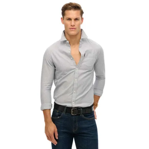 슈퍼드라이 Essentials Oxford 긴팔 셔츠 141663249