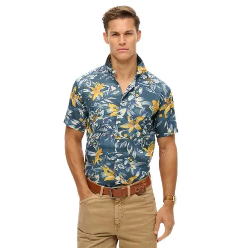 슈퍼드라이 Hawaiian Print 긴팔 셔츠 141663281