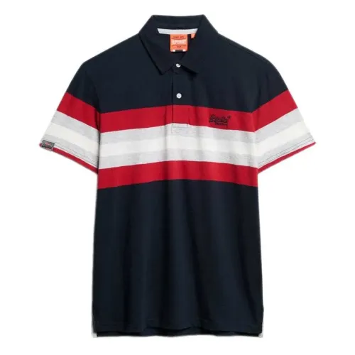 슈퍼드라이 Lightweight Stripe 반팔 폴로 셔츠 141663324