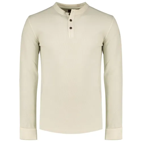 슈퍼드라이 Lw Textured Grandad 긴팔 티셔츠 141663363