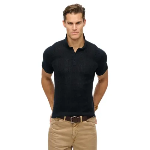 슈퍼드라이 M1110390A 반팔 폴로 셔츠 141663365