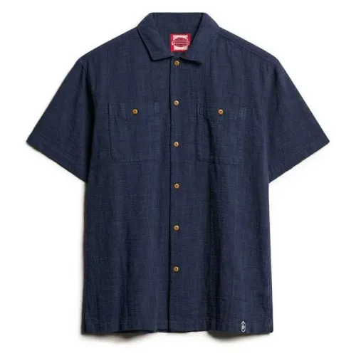 슈퍼드라이 Merchant Textured 반팔 셔츠 141663421