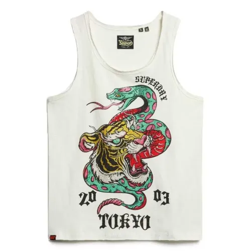 슈퍼드라이 Neo Trad Tattoo Scoop 나시 티셔츠 141663458