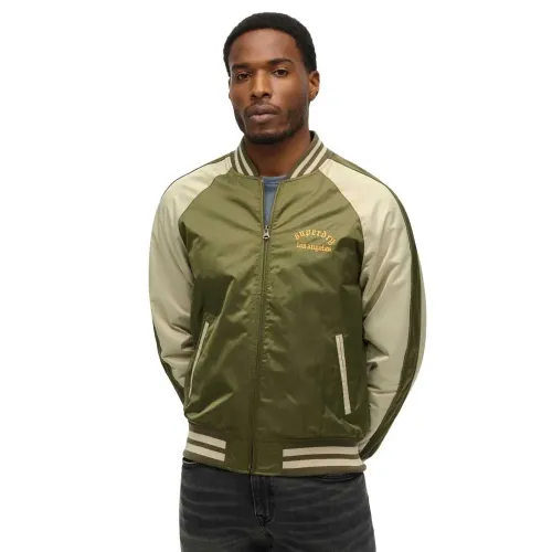 슈퍼드라이 Souvenir Embroidered 봄버 자켓 141663561