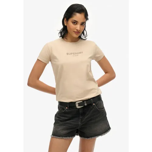 슈퍼드라이 Sport Luxe Fitted 반팔 티셔츠 141663569