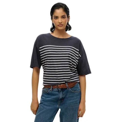 슈퍼드라이 Studios Dropped Shoulder 반팔 티셔츠 141663593