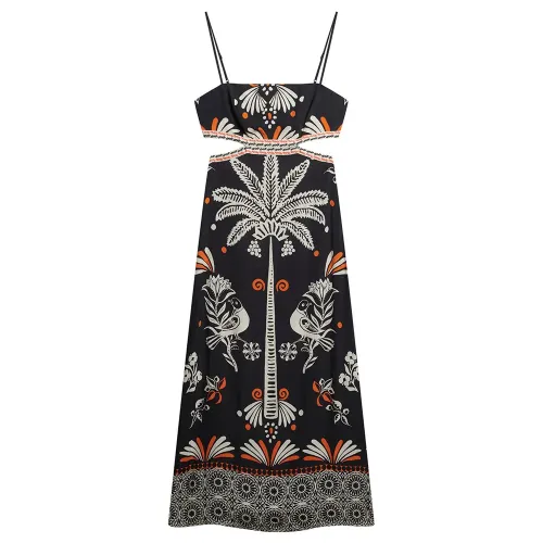 슈퍼드라이 Statement Cut-Out 긴 원피스 141663595