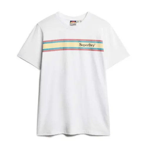 슈퍼드라이 Venue 로고 Stripe Relaxed 반팔 티셔츠 141663708