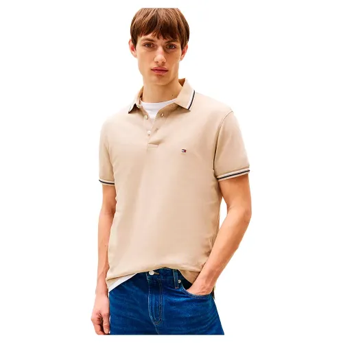 타미힐피거 Tipped Slim Fit 반팔 폴로 셔츠 141679076