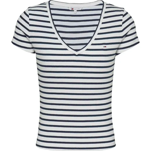 타미힐피거 DW0DW17385 반팔 V넥 티셔츠 141679335