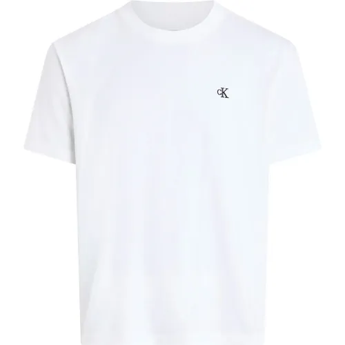 캘빈클라인 Serif Font 그래픽 반팔 티셔츠 141679943