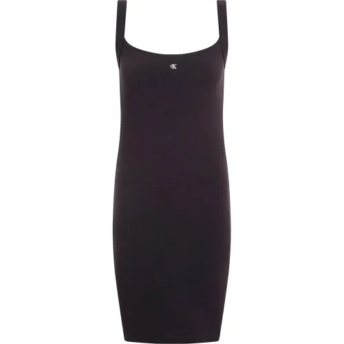 캘빈클라인 Soft Rib Fit&Flare 나시 짧은 원피스 141679960