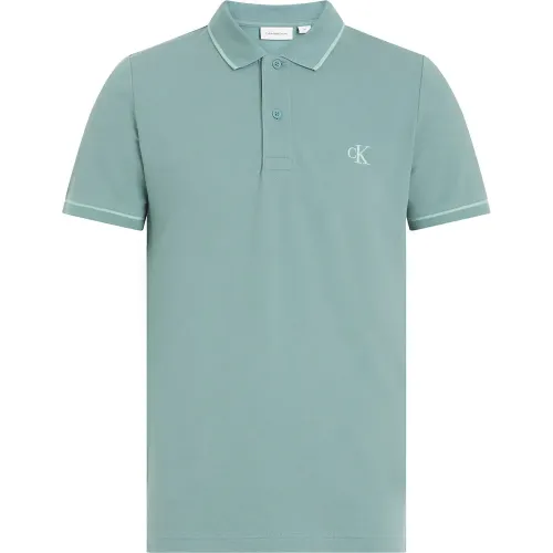 캘빈클라인 Tipping Slim 반팔 폴로 셔츠 141679963