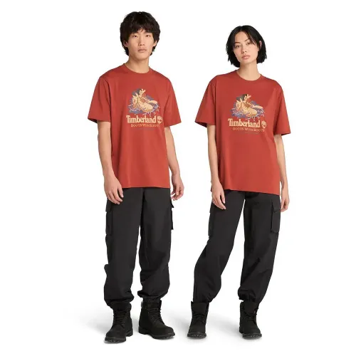 팀버랜드 Front Boot Graphic 반팔 티셔츠 141688820