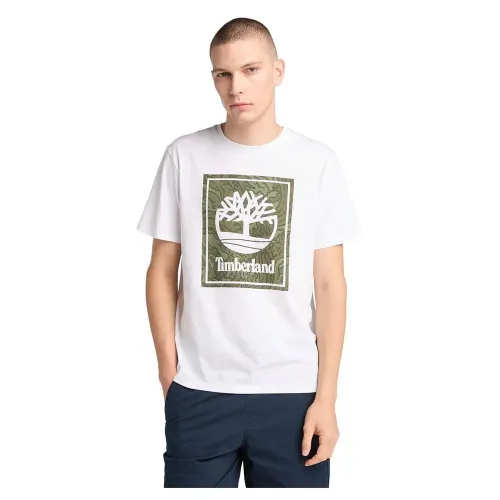 팀버랜드 Stack 로고 Camo 반팔 티셔츠 141689201