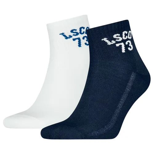 리바이스 High Mid Cut Sport 그래픽 양말 2 켤레 141713204