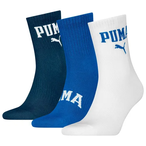 푸마 로고 Crew 짧은 양말 3 켤레 141713463