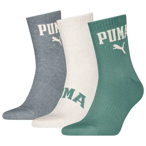 푸마 로고 Crew 짧은 양말 3 켤레 141713464