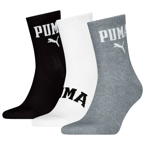 푸마 로고 Crew 짧은 양말 3 켤레 141713465